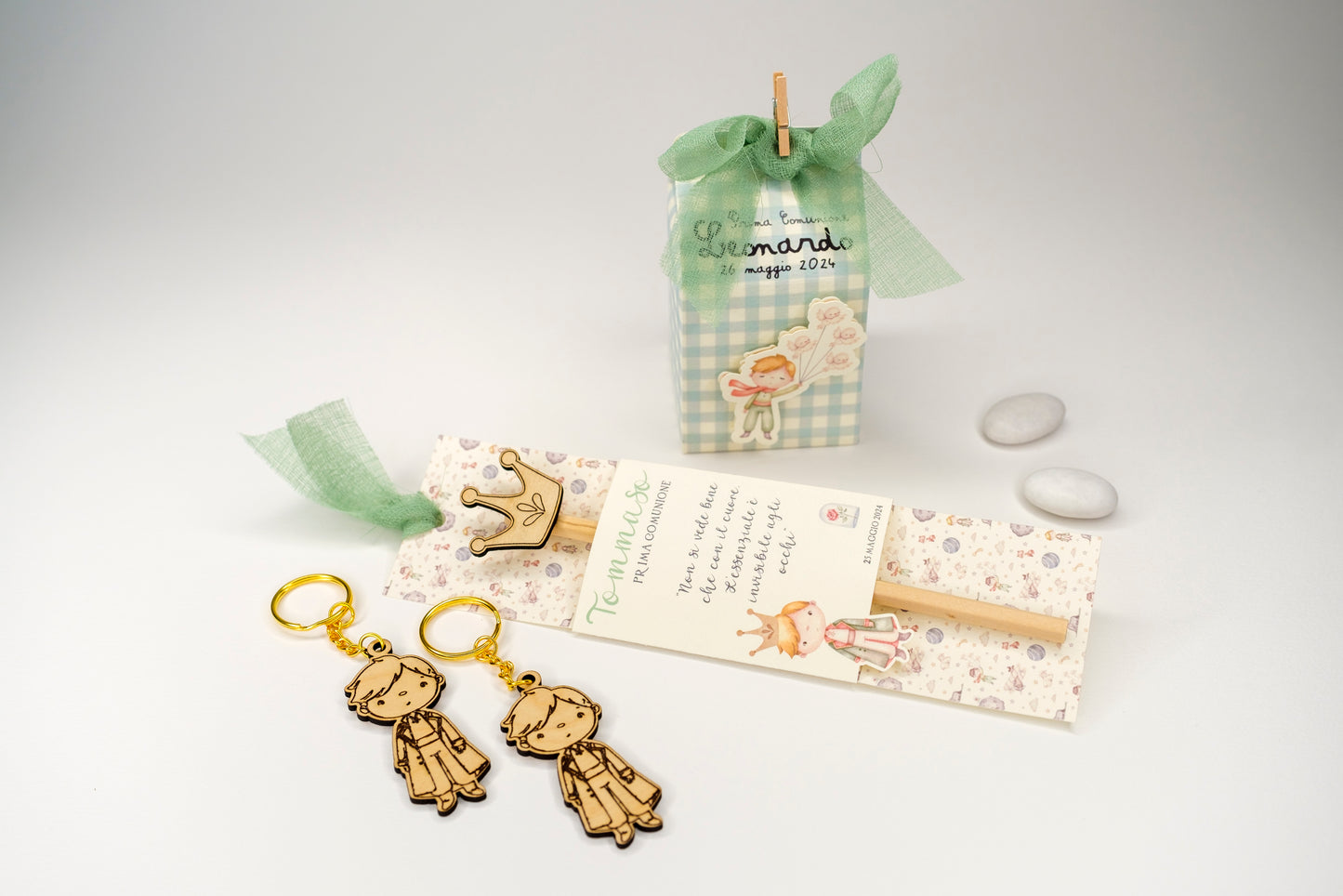 Segnalibro con matita in coordinato tema Piccolo Principe