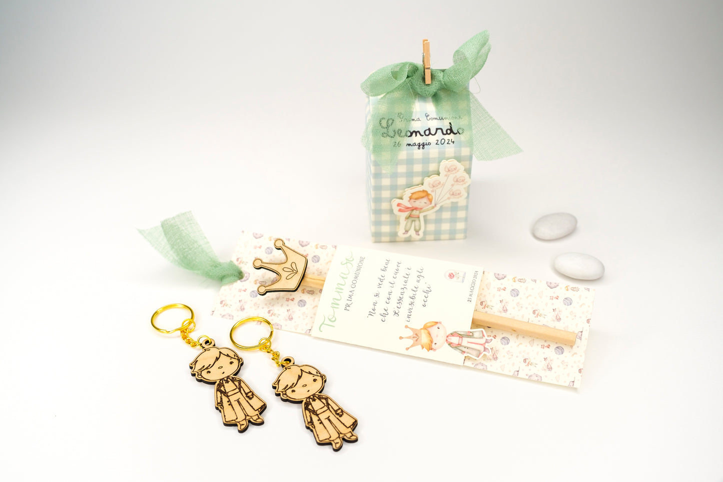 Portachiavi in legno Piccolo Principe